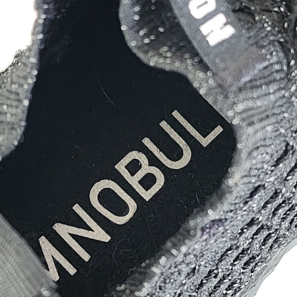 NOBULL Diamond Women's 6.5 Black Knit Athletic Running Shoes "Read Description"